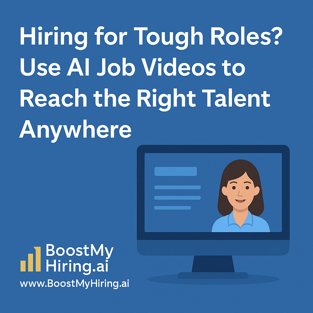 Hiring for Tough Roles? Use AI Job Videos to Reach the Right Talent Anywhere